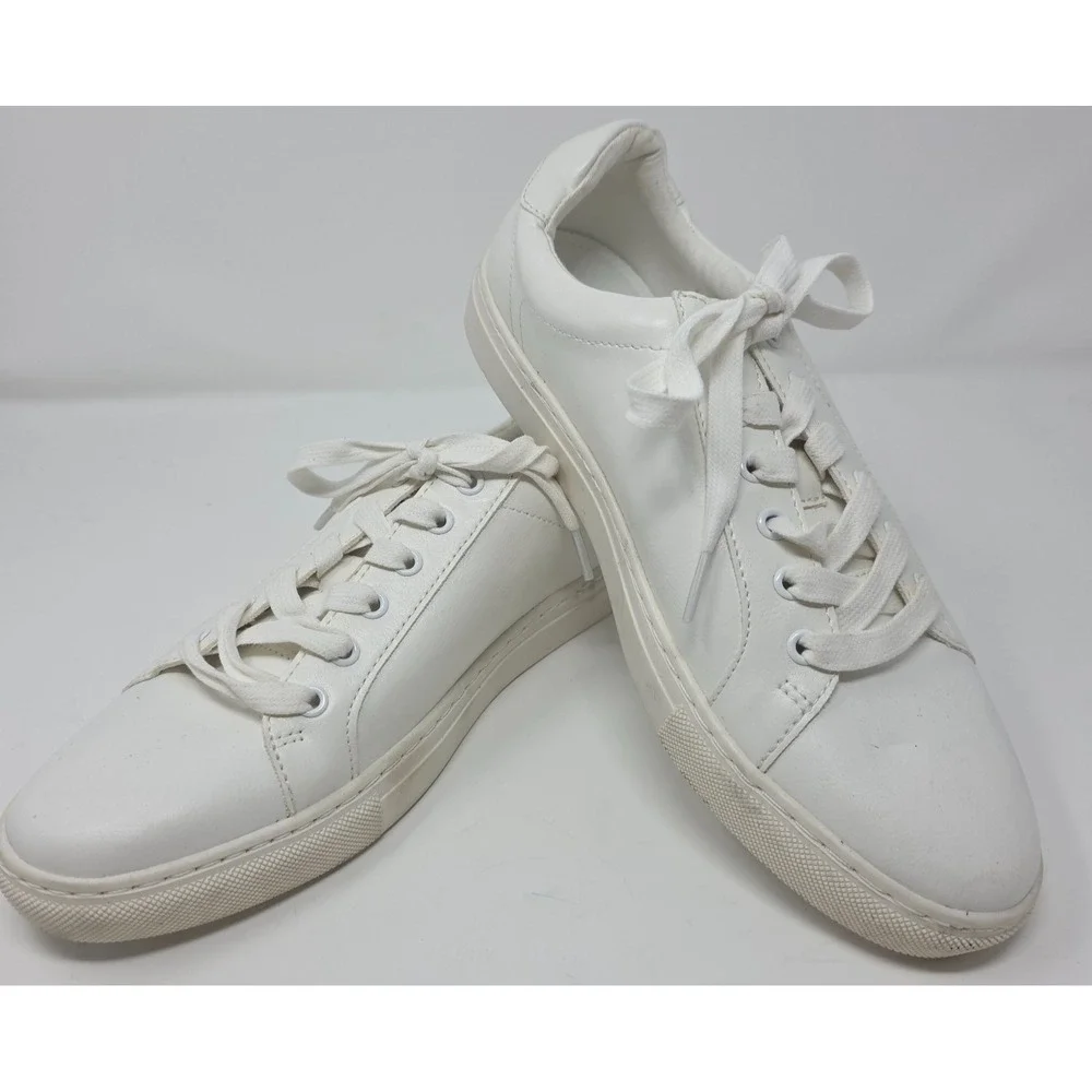 Banana Republic Nicklas Sneaker Mens Size 9 White Low Top‎ Minimalist 662548